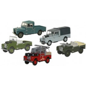 SET DE 5 LAND ROVER 88 OPEN TOP/88 FIRE/109 OPEN BACK/109 CANVAS BACK/80 OPEN BACK