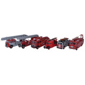 SET DE 5 POMPIER "150EME ANNIVERAIRE": WLG/TLM/REGENT/F8/F106/AEC