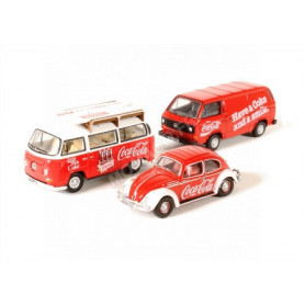 SET DE 3 VOLKSWAGEN COCA-COLA