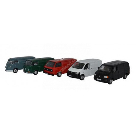 SET DE 5 VOLKSWAGEN VAN T1/T2/T3/T4/T5