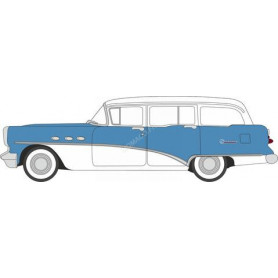 BUICK CENTURY ESTATE WAGON 1954 BLEUE/BLANCHE