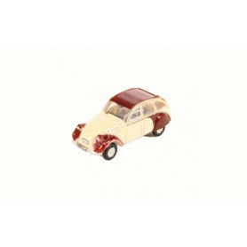 CITROEN 2CV BEIGE/BORDEAUX
