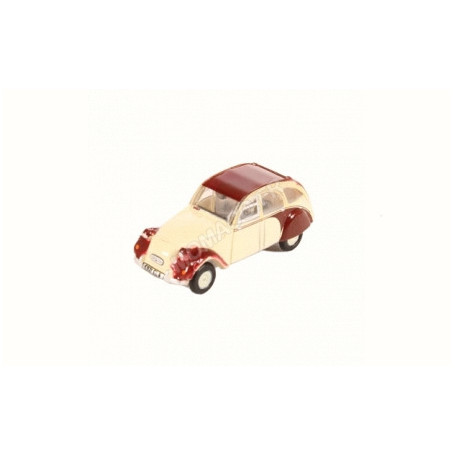 CITROEN 2CV BEIGE/BORDEAUX