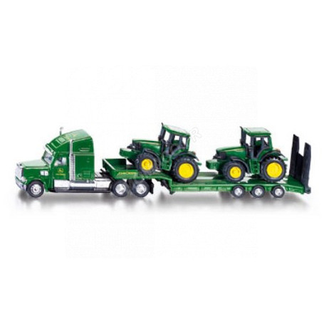 MACK AVEC PLATEAU ET TRACTEURS JOHN DEERE 6920S