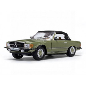 MERCEDES-BENZ 350SL CABRIOLET FERME 1977 VERTE