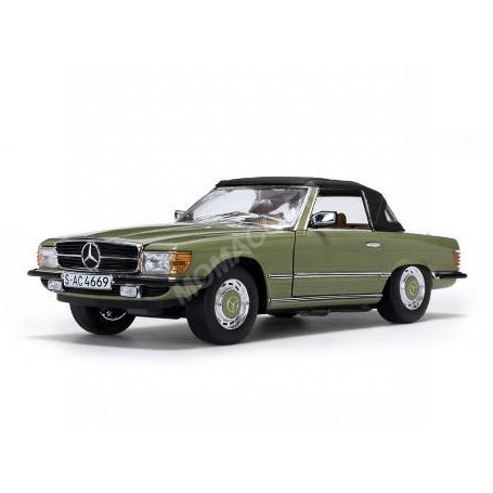 MERCEDES-BENZ 350SL CABRIOLET FERME 1977 VERTE