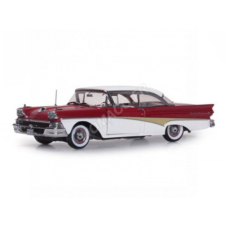 FORD FAIRLANE 500 HARD TOP 1958 ROUGE/BLANC (REFAB)
