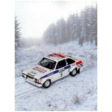 FORD ESCORT MKII 5 WALDEGAARD/THORSZELIUS RALLYE RAC 1977 1ER