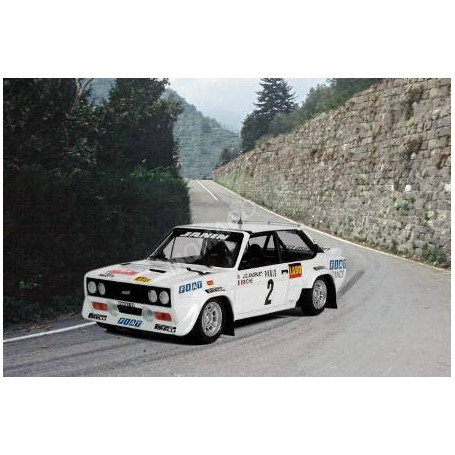 FIAT 131 ABARTH 2 ANDRUET/BICHE RALLYE MONTE CARLO 1977 2EME
