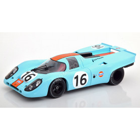 PORSCHE 917K "GULF" 16 RODRIGUEZ/ATTWOOD 100KM ZELTWEG 1971 1ER