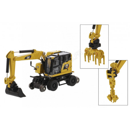 CATERPILLAR M323F EXCAVATRICE RAIL - JAUNE SECURITE