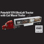PETERBILT 579 ULTRALOFT BORDEAUX AVEC SEMI-REMORQUE CATERPILLAR