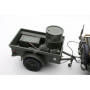 JEEP WILLYS AVEC REMORQUE ET ACCESSOIRES