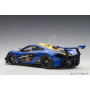 MCLAREN P1 GTR 2015 BLEUE AVEC BANDES JAUNE