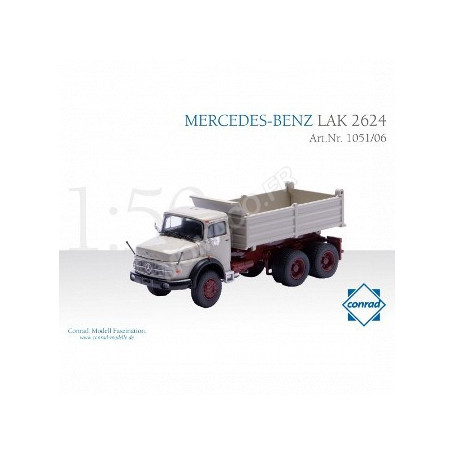 MERCEDES-BENZ 2624 CAMION BENNE A CAPOT 3 ESSIEUX JAUNE