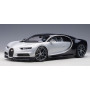 BUGATTI CHIRON 2017 BLANC GLACIER/BLEU ATLANCTIC