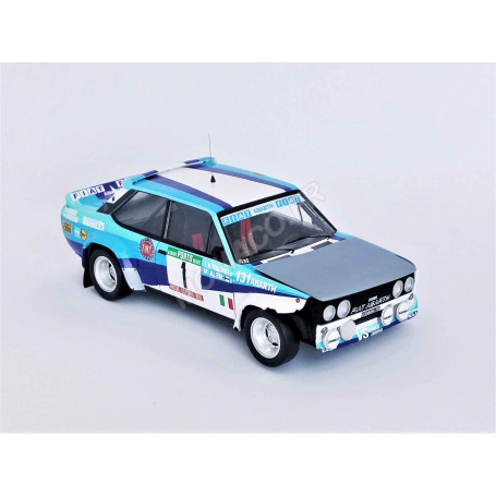 FIAT 131 ABARTH 1 MARKKU ALEN/ILKKA KIVIMAKI VOITURE ACCIDENTEE RALLYE DU PORTUGAL 1981