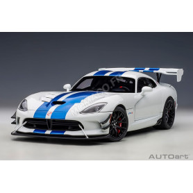 DODGE VIPER "GTS-R COMMEMORATIVE EDITION" ACR 2017 BLANCHE BANDES BLEUE