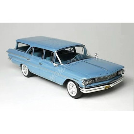 PONTIAC SAFARI 1960 BLEUE SKYMIST