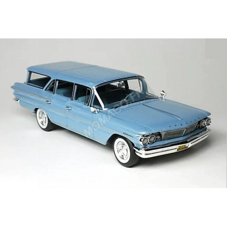 PONTIAC SAFARI 1960 BLEUE SKYMIST