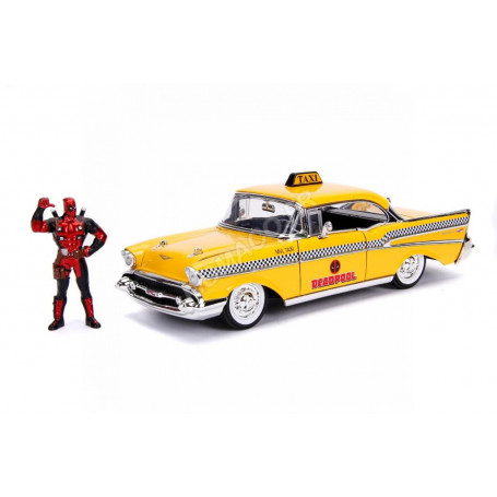 TAXI JAUNE "DEADPOOL" AVEC FIGURINE DEADPOOL