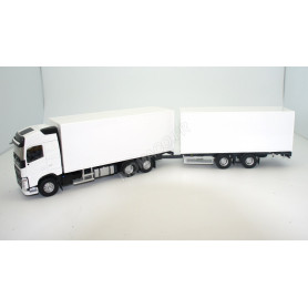 VOLVO FH 4 CAMION AVEC REMORQUE BLANCHE