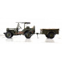 JEEP WILLYS 1943 AVEC REMORQUE