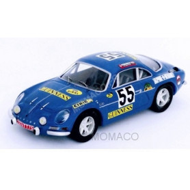 RENAULT ALPINE A110 55 JACQUEMIN/PALAYER 1000 KM SPA 1970