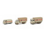SET 3 CAMIONS "STUCKGUT" (MERCEDES-BENZ LP608/HANOMAG F55/VOLKSWAGEN T2) (MHI) (EPUISE)