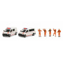 SET VOLKSWAGEN 2 BUS T5 + 5 FIGURINES (MHI) (EPUISE)