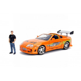 TOYOTA SUPRA 1995 "FAST AND FURIOUS" AVEC FIGURINE BRIAN O'CONNER