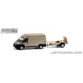 DODGE RAM PROMASTER 2500 CARGO TOIT SURELEVE 2019 AVEC REMORQUE PLATEAU (EPUISE)