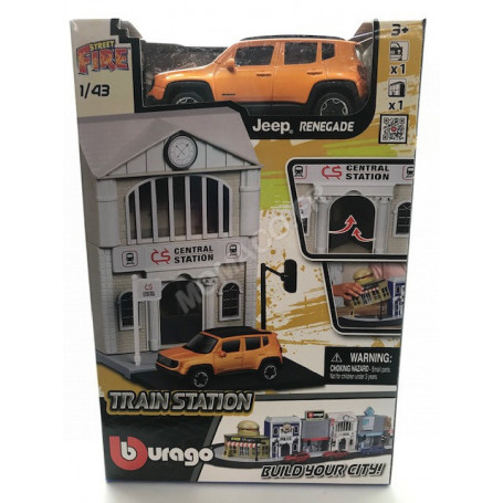 GARE AVEC ACCESSOIRES ET UN VEHICULE STREET FIRE
