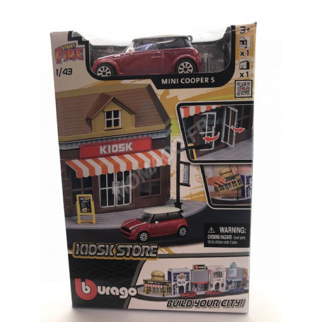 LIBRAIRIE AVEC ACCESSOIRES ET UN VEHICULE STREET FIRE
