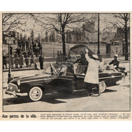 CITROEN 15-6 H LANDAULET CHAPRON 1956 "PRESIDENTIELLE - RENE COTY ET CHARLES DE GAULLE"