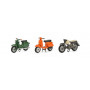 SET 3 MOTOS : SCHWALBE / PX / KREDLER FLORETT (EPUISE)