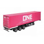 REMORQUE INTERNATIONAL AVEC CONTAINER 40FT "ONE" ROSE
