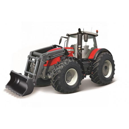 MASSEY FERGUSON 8740S AVEC CHARGEUSE - TRACTEUR A FRICTION