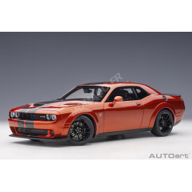DODGE CHALLENGER SRT HELLCAT WIDEBODY 2018 ORANGE BANDES ANTHRACITES