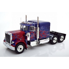 PETERBILT 359 1967 ROUGE/BLEUE AVEC FLAMMES