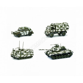 SET DE 4 PIECES "WINTER-TARNUNG" (M113/M47/UNIMOG S404/VW KUBEL) (EPUISE)