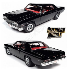 CHEVROLET BISCAYNE NICKEY 1966 NOIR INTERIEUR ROUGE