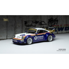 PORSCHE 964 RWB 1 "RAUH-WELT" BLANCHE/BLEUE