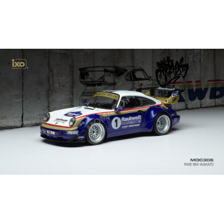 PORSCHE 964 RWB 1 "RAUH-WELT" BLANCHE/BLEUE