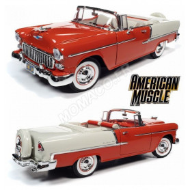 CHEVROLET BEL AIR CONVERTIBLE 1955 ROUGE/BLANC (EPUISE)