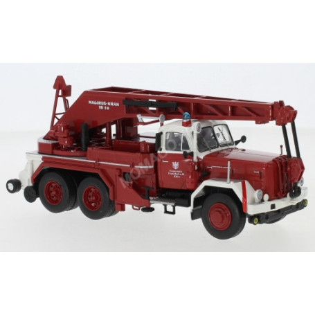 MAGIRUS URANUS KW 16 POMPIERS FRANCFORT 1959 ROUGE/BLANC
