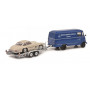 MERCEDES-BENZ L319 "MERCEDES-BENZ SERVICE" AVEC REMORQUE PLATEAU ET MERCEDES-BENZ 300SL (EPUISE)