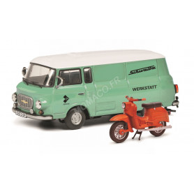 BARKAS B 1000 BUS "WERKSTATT" AVEC SCHWALBE (EPUISE)