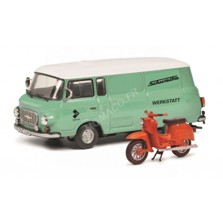 BARKAS B 1000 BUS "WERKSTATT" AVEC SCHWALBE (EPUISE)