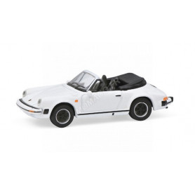 PORSCHE 911 CARRERA 3.2 CABRIOLET BLANC (EPUISE)